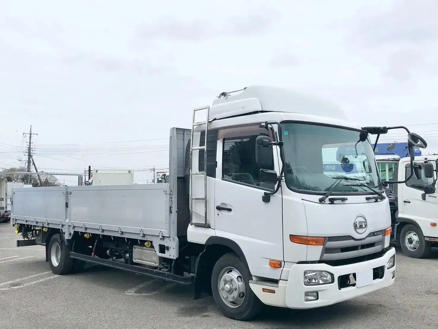 日産UD コンドル 中型/増トン 平ボディ アルミブロック エアサスの中古トラック画像2