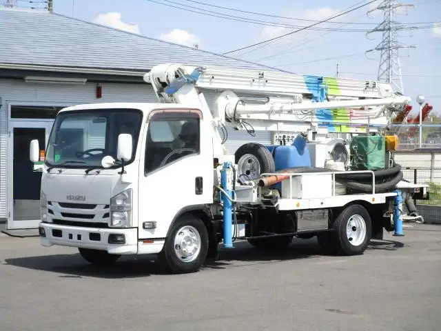 いすゞ エルフ 小型 高所・建柱車 高所作業車 SKG-NPR85YN｜画像1