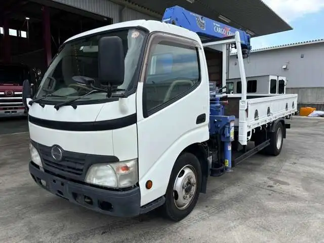 日野 デュトロ 小型 クレーン付 3段 フックインの中古トラック画像2