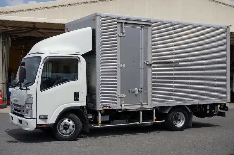 いすゞ エルフ 小型 アルミバン パワーゲート サイドドア｜画像1