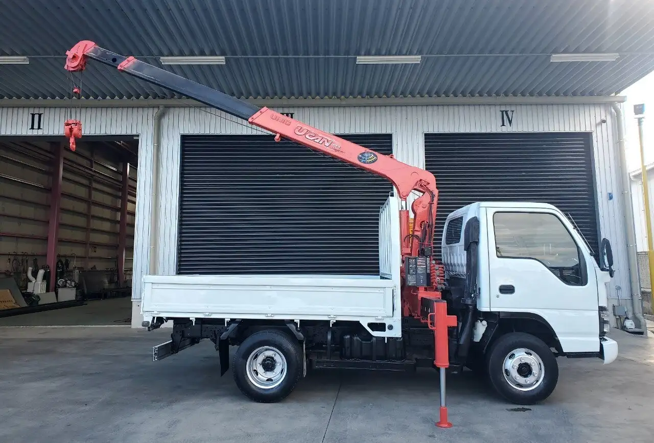 日産 アトラス 小型 クレーン付 床鉄板 3段の中古トラック画像5