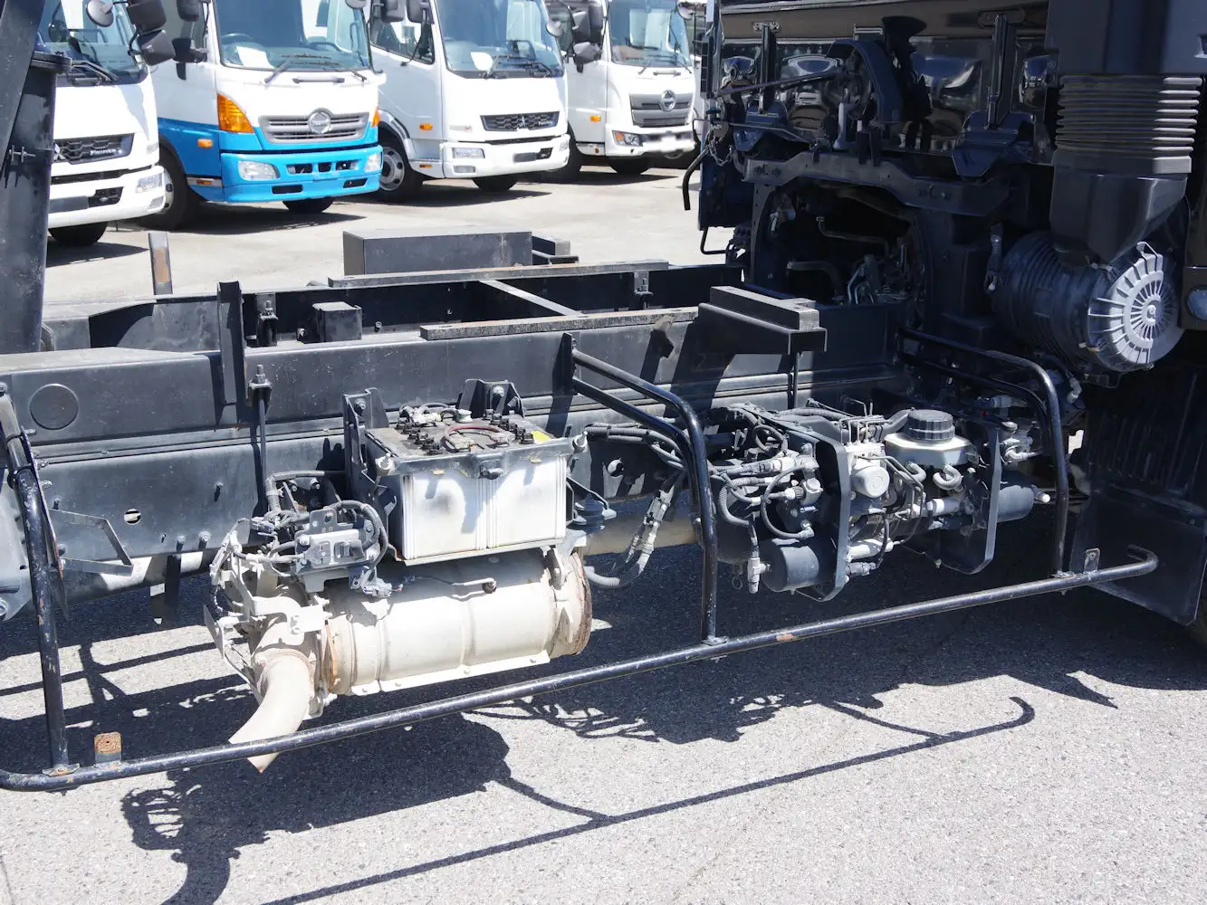 日野 レンジャー 中型/増トン ダンプ 土砂禁 コボレーンの中古トラック画像14