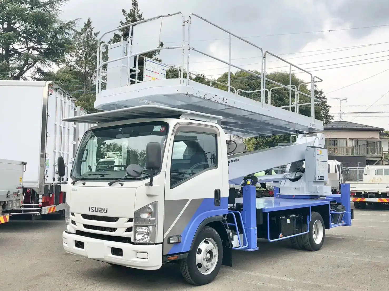 いすゞ エルフ 小型 高所・建柱車 高所作業車 TPG-NPR85N｜画像1