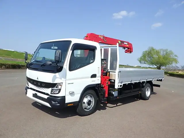 三菱 キャンター 小型 クレーン付 アルミブロック 4段｜画像1