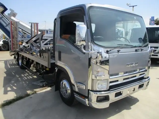 いすゞ エルフ 小型 車両重機運搬 カスタム PKG-NPR75Nの中古トラック画像3