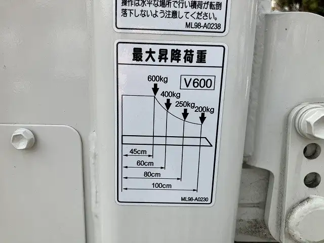 日野 デュトロ 小型 平ボディ パワーゲート 2RG-XZC605Mの中古トラック画像9