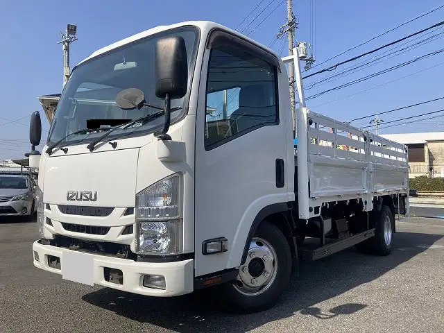 いすゞ エルフ 小型 平ボディ パワーゲート 床鉄板の中古トラック画像1