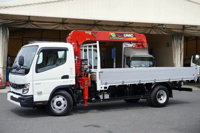 三菱 キャンター 小型 クレーン付 アルミブロック 5段｜画像1