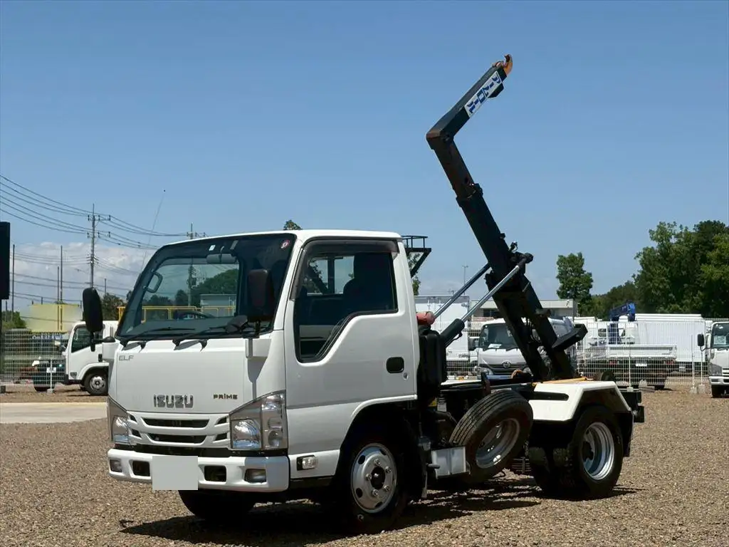 いすゞ エルフ 小型 アームロール ツインホイスト TPG-NKR85AN｜画像1