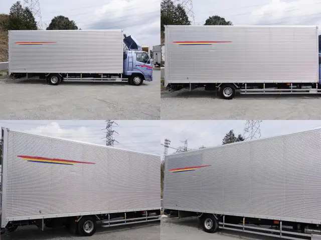 三菱 ファイター 中型/増トン アルミバン ベッド PDG-FK61Fの中古トラック画像3