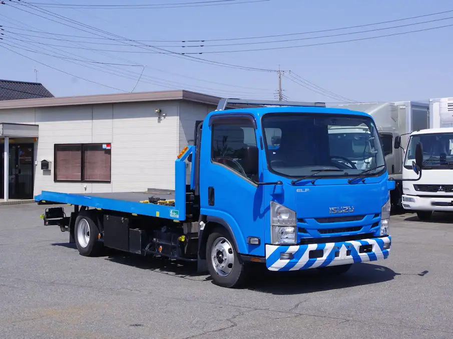 いすゞ エルフ 小型 車両重機運搬 ラジコン ウインチの中古トラック画像2