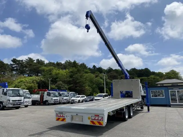 三菱 ファイター 中型/増トン 車両重機運搬 4段クレーン ウインチの中古トラック画像7