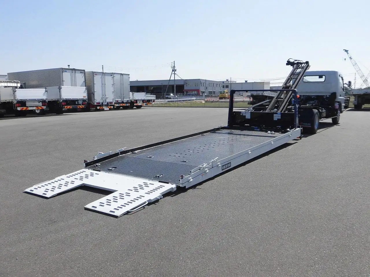 三菱 キャンター 小型 車両重機運搬 ラジコン ウインチの中古トラック画像7