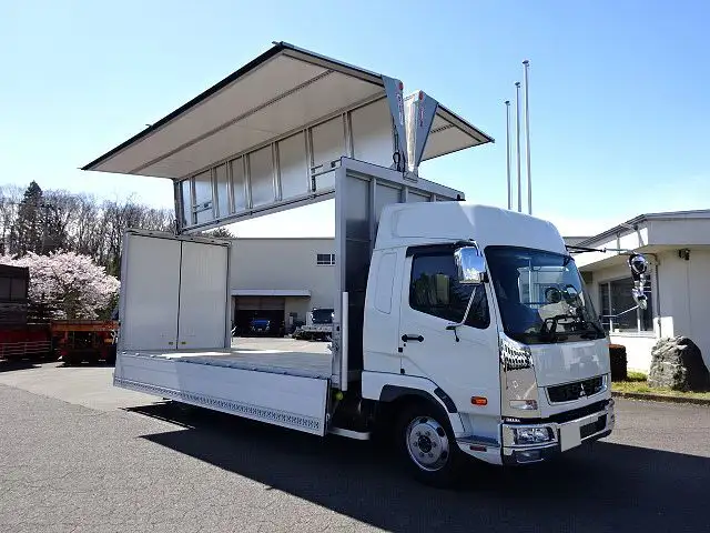 三菱 ファイター 中型/増トン ウイング エアサス ベッドの中古トラック画像6