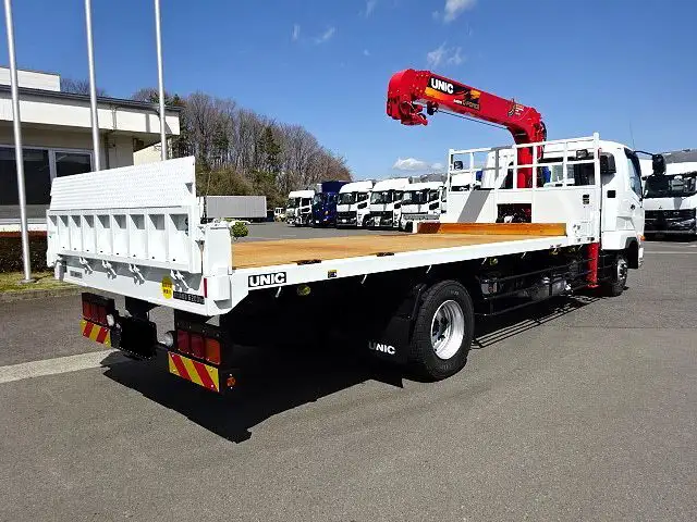 三菱 ファイター 中型/増トン 車両重機運搬 4段クレーン ラジコンの中古トラック画像3