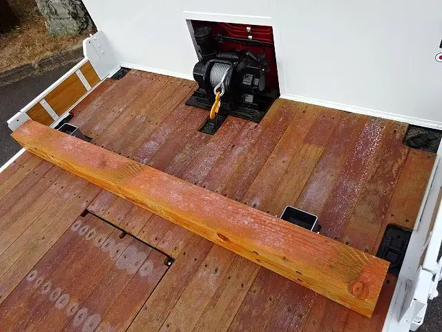 三菱 ファイター 中型/増トン 車両重機運搬 4段クレーン ラジコンの中古トラック画像8