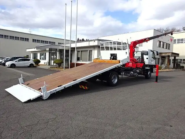 三菱 ファイター 中型/増トン 車両重機運搬 4段クレーン ラジコンの中古トラック画像7