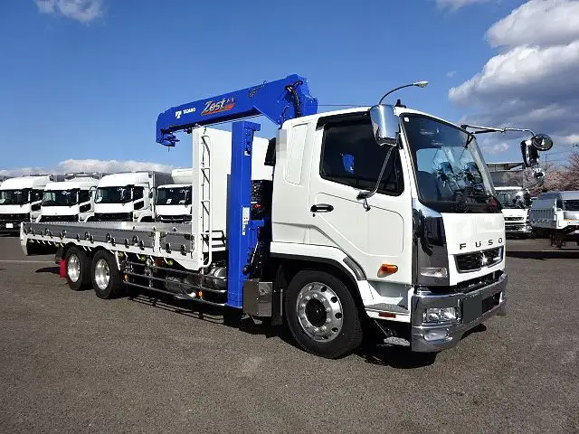 三菱 ファイター 中型/増トン 車両重機運搬 4段クレーン ラジコンの中古トラック画像2