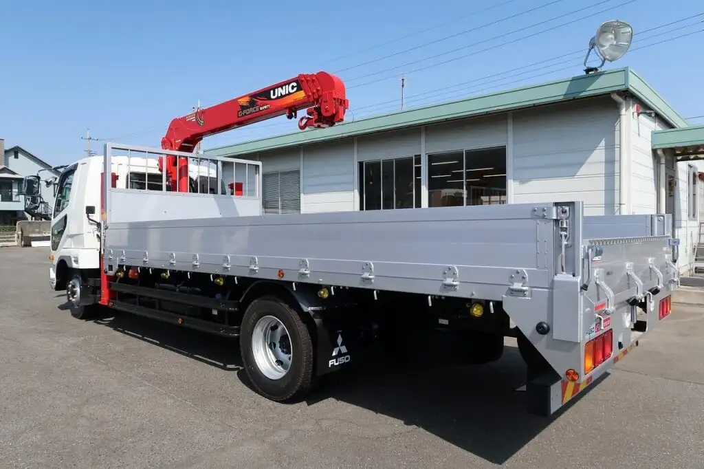 三菱 ファイター 中型/増トン 車両重機運搬 4段クレーン ラジコンの中古トラック画像6