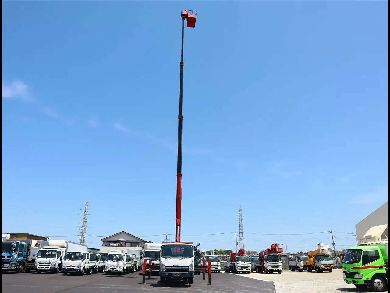 いすゞ エルフ 小型 高所・建柱車 高所作業車 PKG-NPR75Nの中古トラック画像5