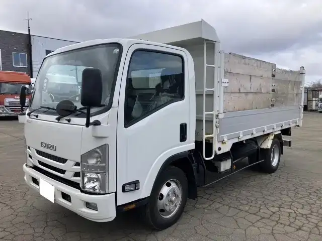 いすゞ エルフ 小型 ダンプ 土砂禁 TKG-NPS85AN｜画像1