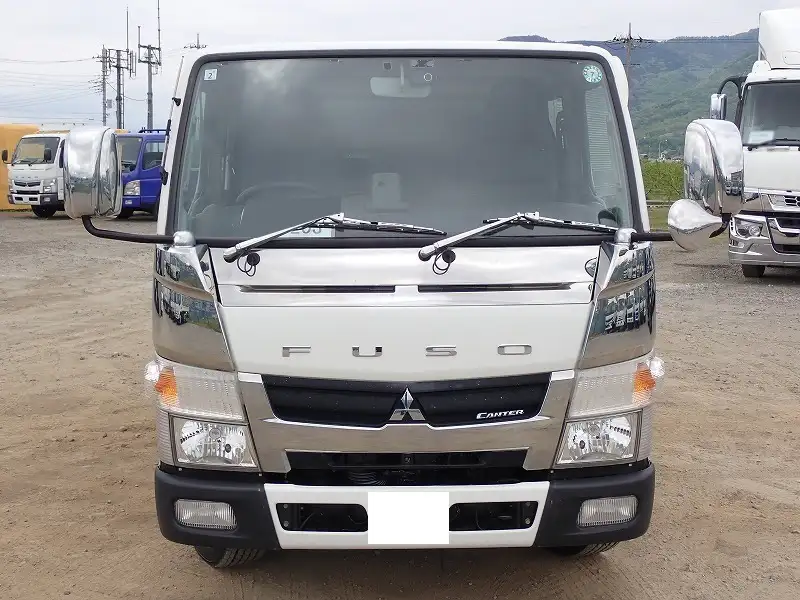 三菱 キャンター 小型 平ボディ Wキャブ 幌の中古トラック画像2