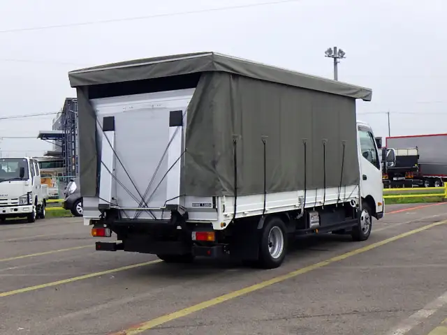 日野 デュトロ 小型 平ボディ 幌 パワーゲートの中古トラック画像3