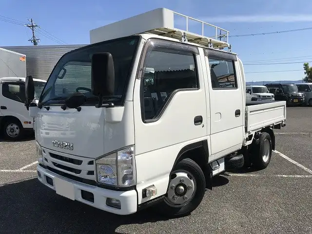 いすゞ エルフ 小型 平ボディ Wキャブ TRG-NJR85A｜画像1