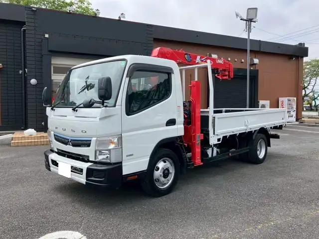 三菱 キャンター 小型 クレーン付 4段 フックイン｜画像1