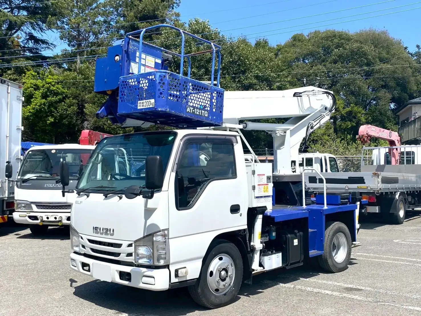 いすゞ エルフ 小型 高所・建柱車 高所作業車 TPG-NKR85AN｜画像1