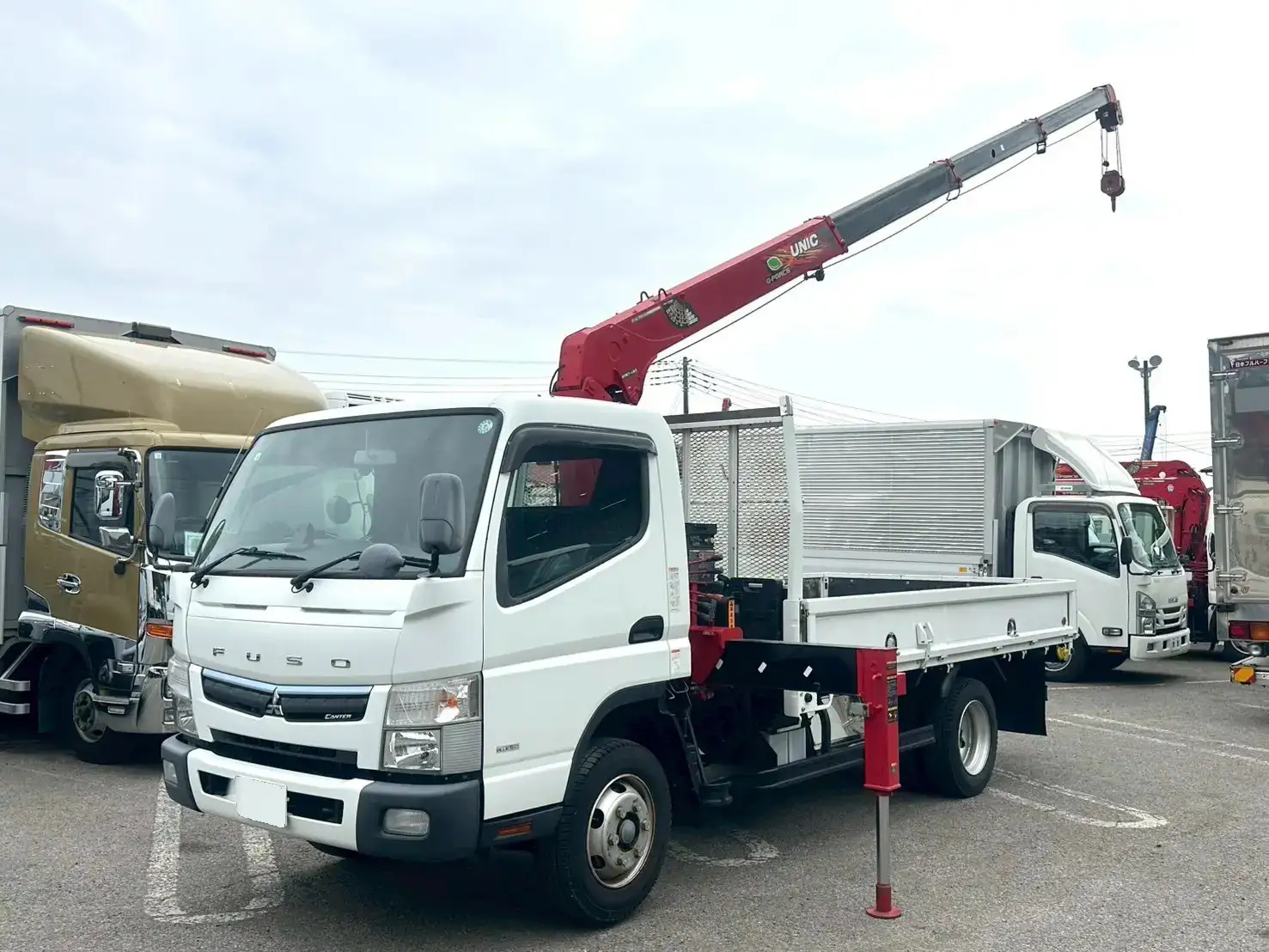 三菱 キャンター 小型 クレーン付 4段 ラジコン｜画像1