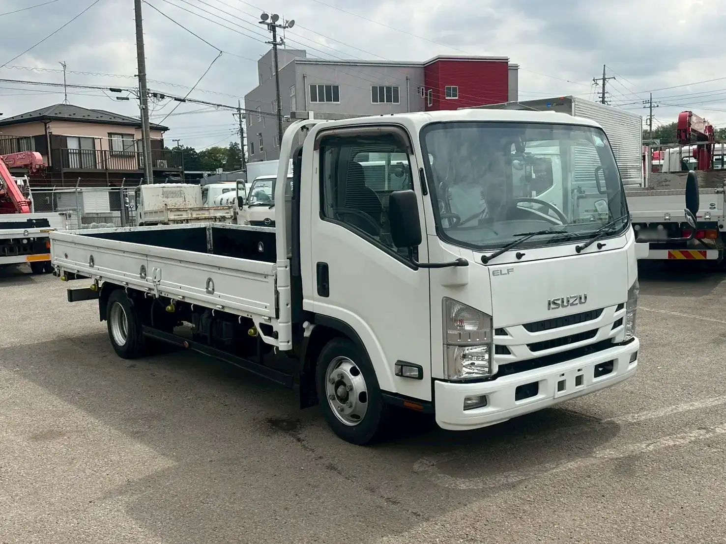 いすゞ エルフ 小型 平ボディ 床鉄板 TPG-NPR85ARの中古トラック画像2