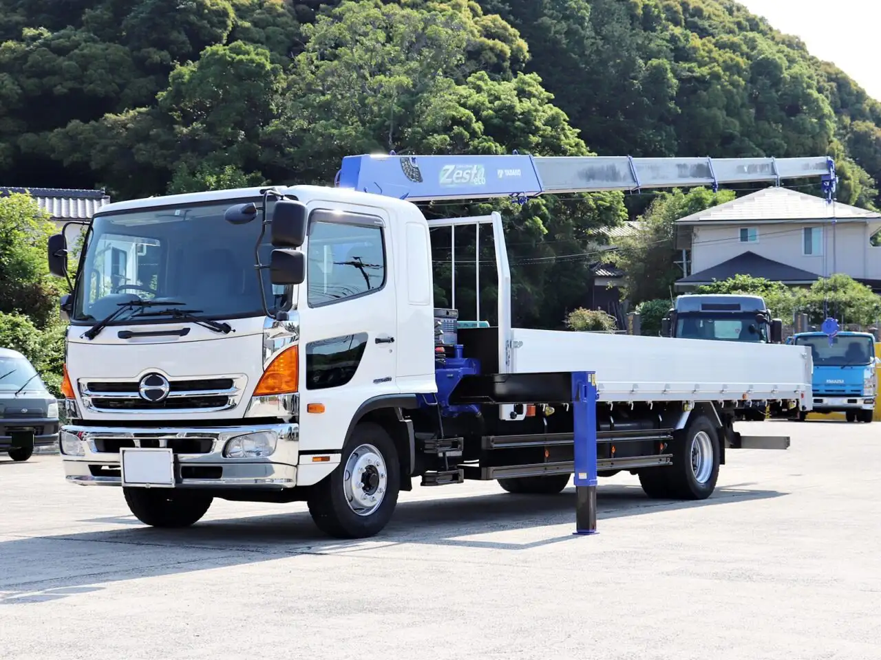 日野 レンジャー 中型/増トン クレーン付 床鉄板 5段 の中古トラック【車両No.186926】