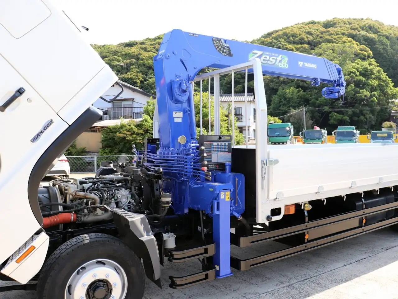 日野 レンジャー 中型/増トン クレーン付 床鉄板 5段の中古トラック画像9