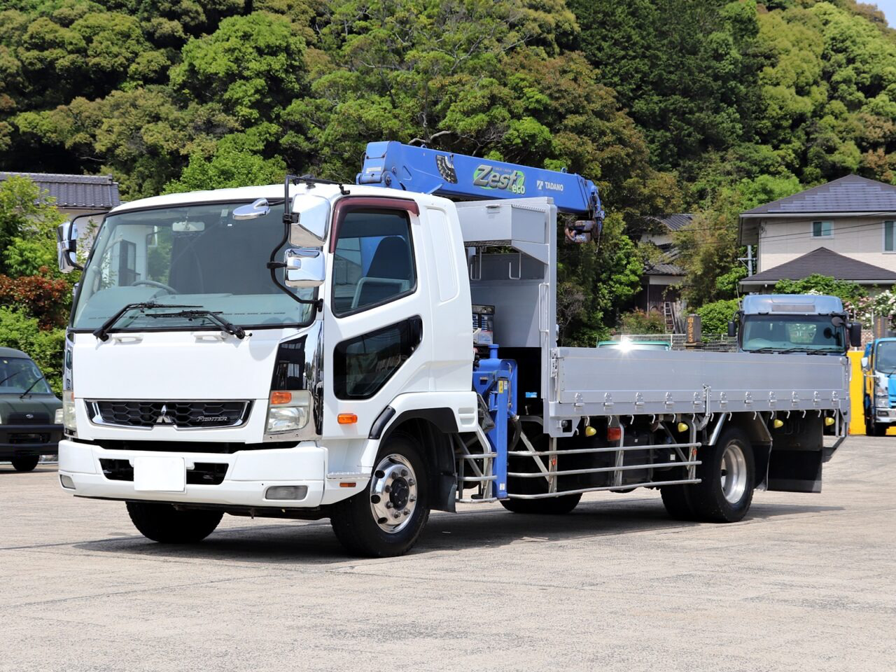 三菱 ファイター 中型/増トン クレーン付 アルミブロック 4段 の中古トラック【車両No.183869】
