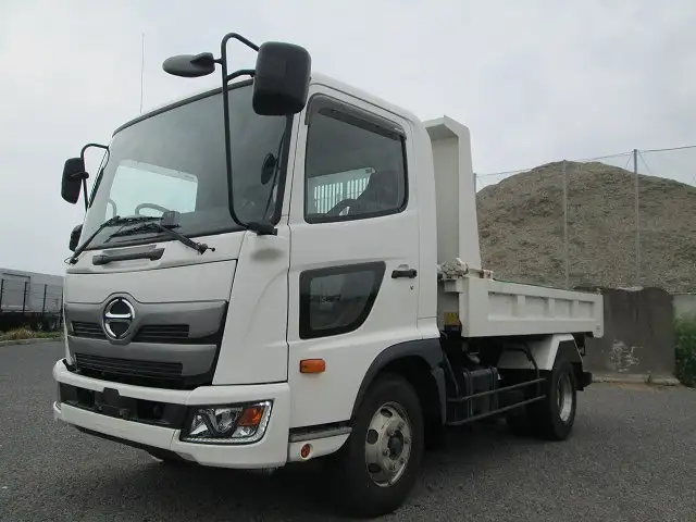 日野 レンジャー 中型/増トン ダンプ Lゲート ステンレス張り｜画像1
