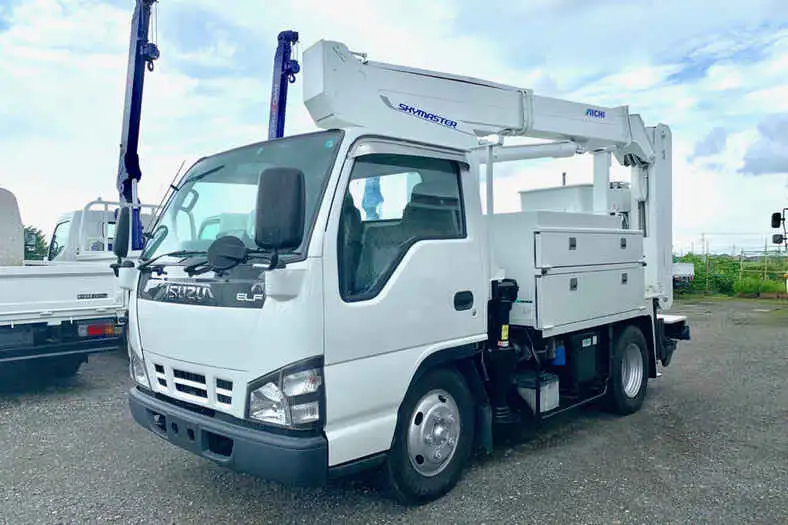 いすゞ エルフ 小型 高所・建柱車 高所作業車 PB-NKR81ANの中古トラック画像1
