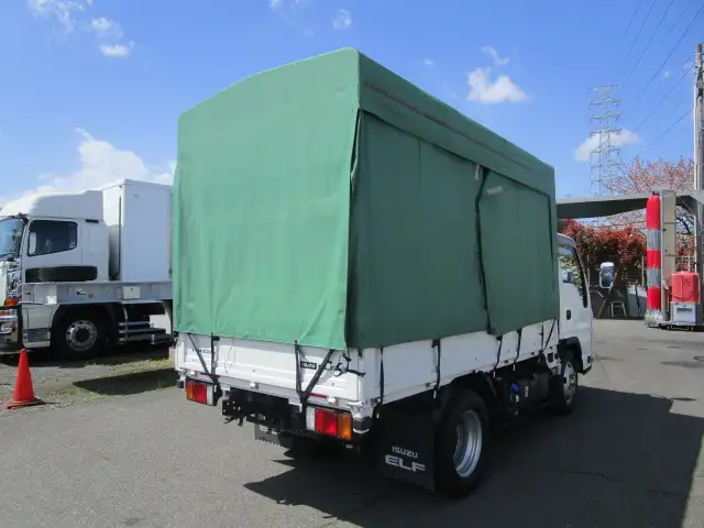 いすゞ エルフ 小型 平ボディ 幌 2RG-NKR88ANの中古トラック画像4
