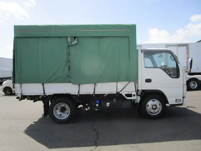 いすゞ エルフ 小型 平ボディ 幌 2RG-NKR88ANの中古トラック画像3