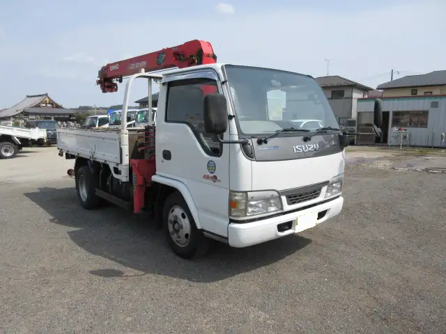 いすゞ エルフ 小型 クレーン付 4段 フックインの中古トラック画像2