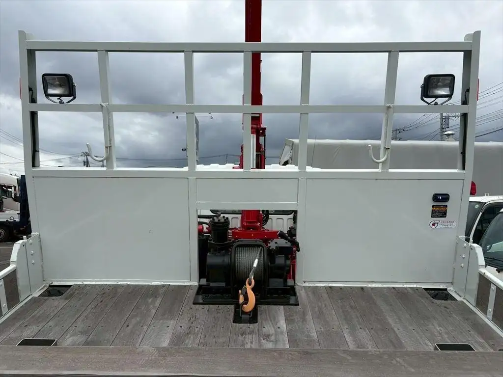 三菱 ファイター 中型/増トン 車両重機運搬 4段クレーン フックインの中古トラック画像7