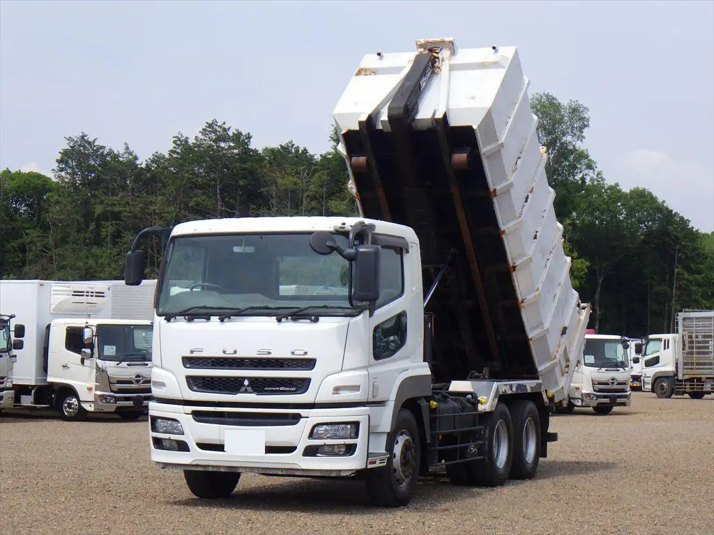 三菱 スーパーグレート 大型 アームロール コンテナ付き ツインホイスト の中古トラック【車両No.187289】