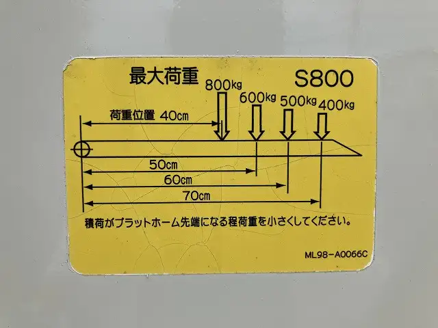 いすゞ エルフ 小型 平ボディ パワーゲート 床鉄板の中古トラック画像10