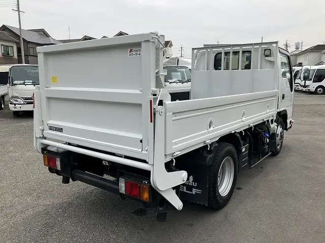 いすゞ エルフ 小型 平ボディ パワーゲート 床鉄板の中古トラック画像3
