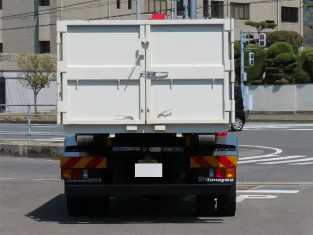 三菱 ファイター 中型/増トン アームロール クレーン付き コンテナ付きの中古トラック画像4