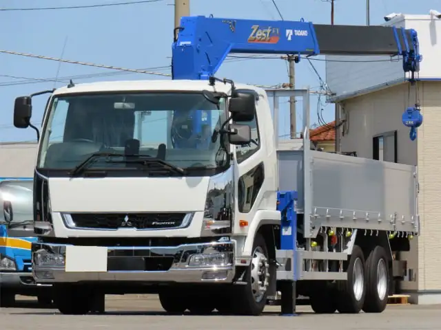 三菱 ファイター 中型/増トン クレーン付 アルミブロック 4段 の中古トラック【車両No.185467】