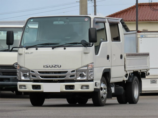 いすゞ エルフ 小型 平ボディ パワーゲート 床鉄板 の中古トラック【車両No.179337】