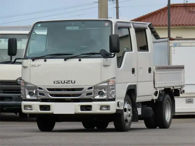 いすゞ エルフ 小型 平ボディ Wキャブ 2RG-NJR88Aの中古トラック画像1