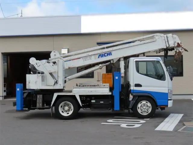 三菱 キャンター 小型 高所・建柱車 建柱車 PA-FE73DBYの中古トラック画像2