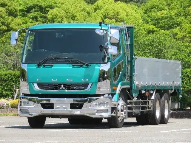 三菱 ファイター 中型/増トン 平ボディ 床鉄板 アルミブロックの中古トラック画像1